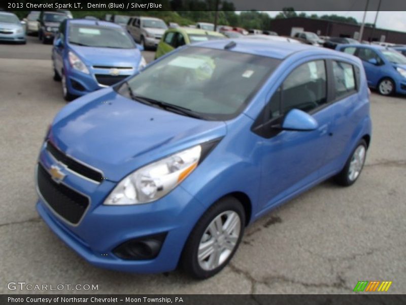Denim (Blue) / Silver/Blue 2013 Chevrolet Spark LT