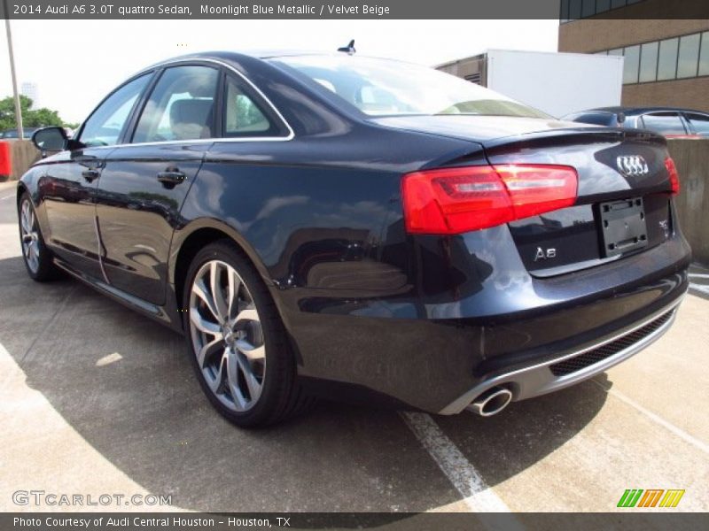 Moonlight Blue Metallic / Velvet Beige 2014 Audi A6 3.0T quattro Sedan