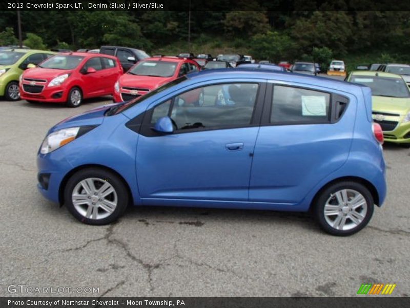 Denim (Blue) / Silver/Blue 2013 Chevrolet Spark LT