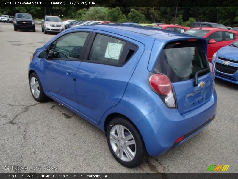 Denim (Blue) / Silver/Blue 2013 Chevrolet Spark LT