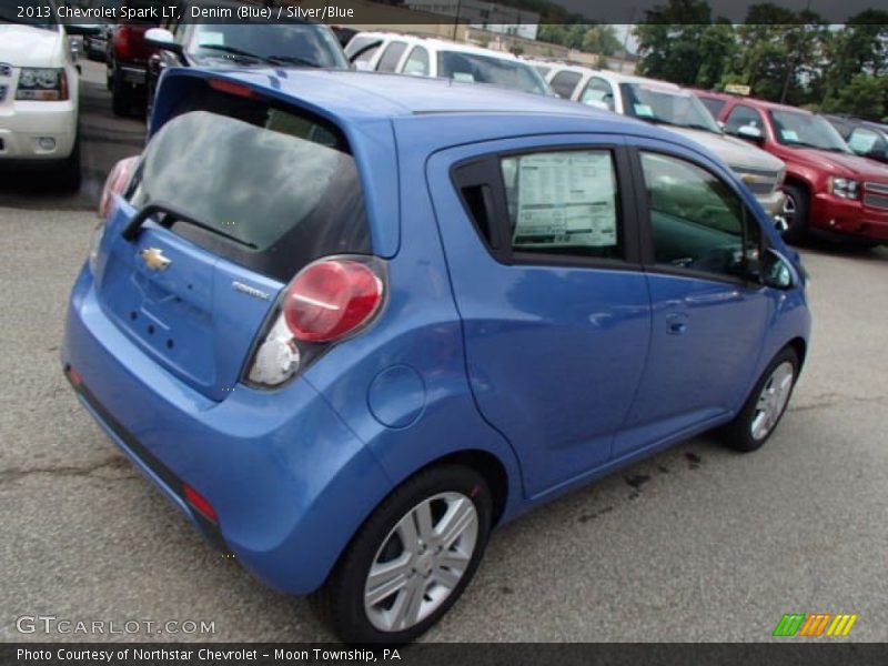 Denim (Blue) / Silver/Blue 2013 Chevrolet Spark LT