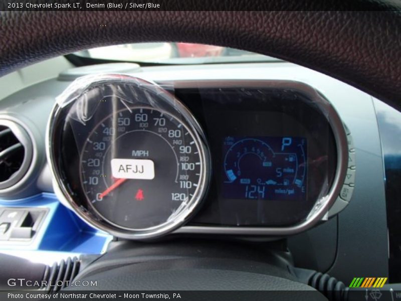 Denim (Blue) / Silver/Blue 2013 Chevrolet Spark LT