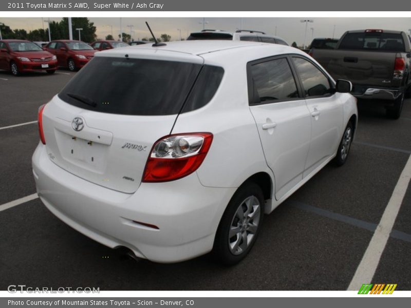 Super White / Ash Gray 2011 Toyota Matrix S AWD