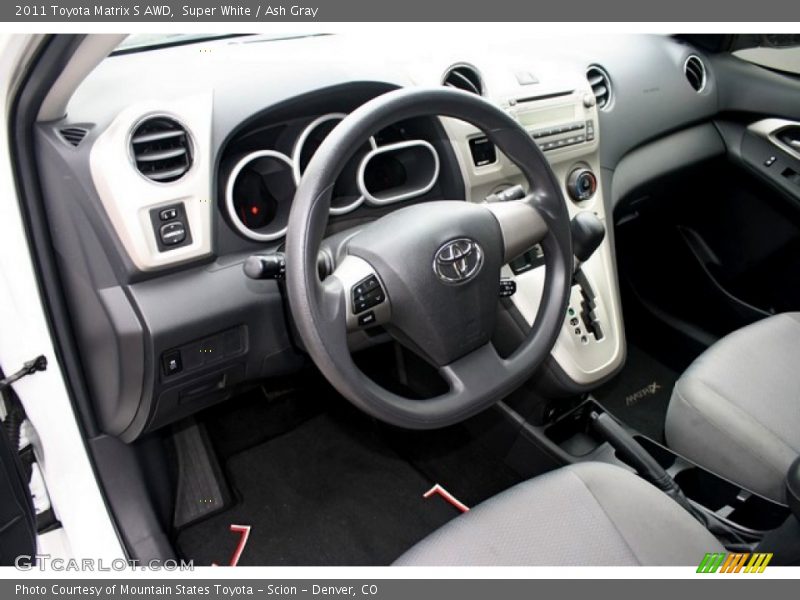 Super White / Ash Gray 2011 Toyota Matrix S AWD