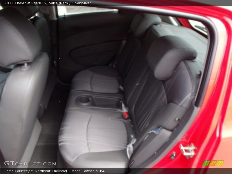 Salsa (Red) / Silver/Silver 2013 Chevrolet Spark LS
