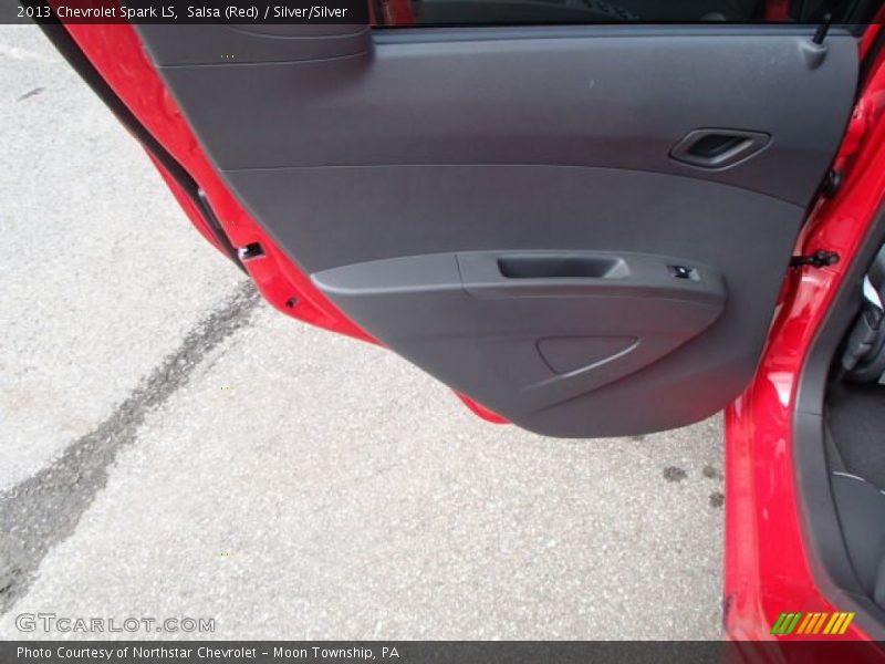 Salsa (Red) / Silver/Silver 2013 Chevrolet Spark LS