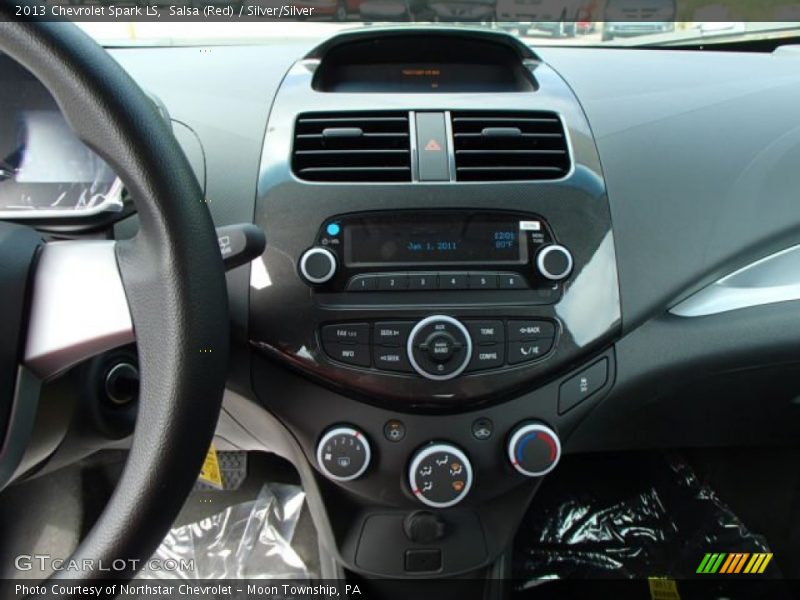 Salsa (Red) / Silver/Silver 2013 Chevrolet Spark LS