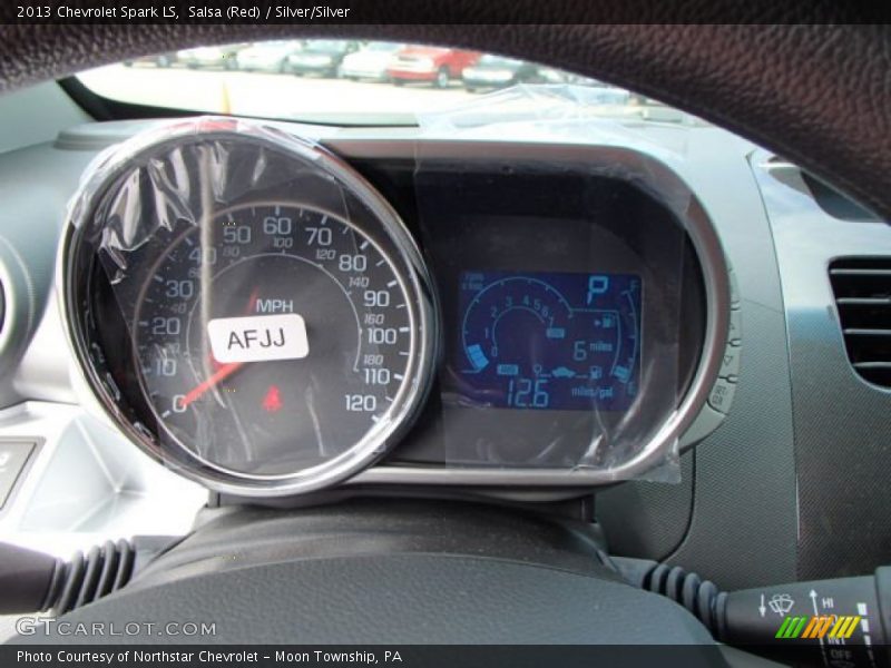 Salsa (Red) / Silver/Silver 2013 Chevrolet Spark LS