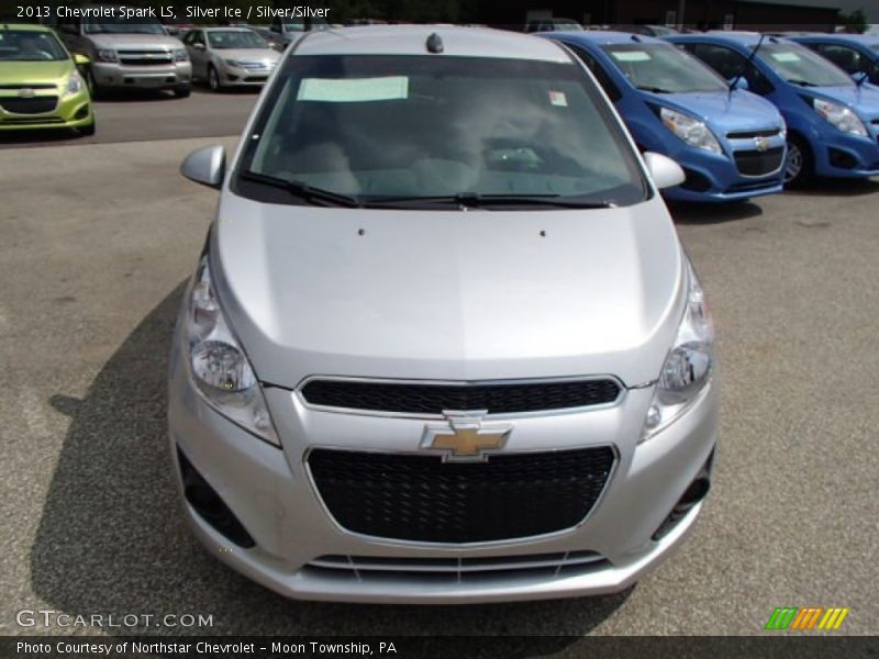 Silver Ice / Silver/Silver 2013 Chevrolet Spark LS