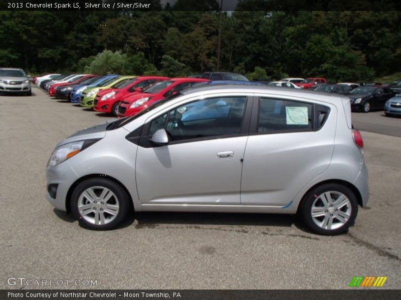 Silver Ice / Silver/Silver 2013 Chevrolet Spark LS