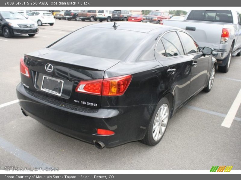 Obsidian Black / Black 2009 Lexus IS 250 AWD