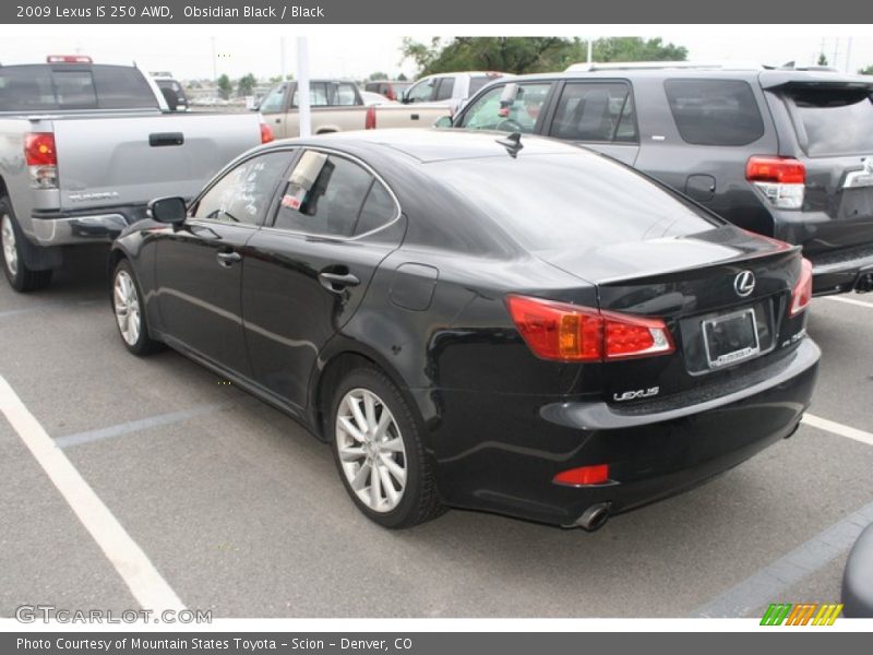 Obsidian Black / Black 2009 Lexus IS 250 AWD