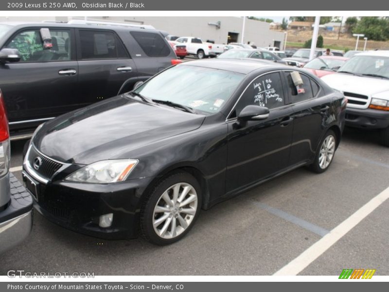 Obsidian Black / Black 2009 Lexus IS 250 AWD