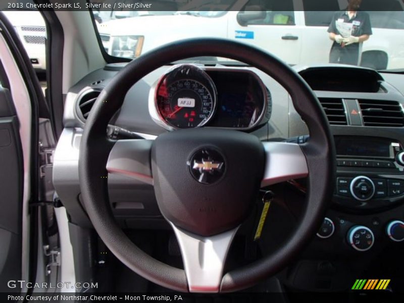Silver Ice / Silver/Silver 2013 Chevrolet Spark LS