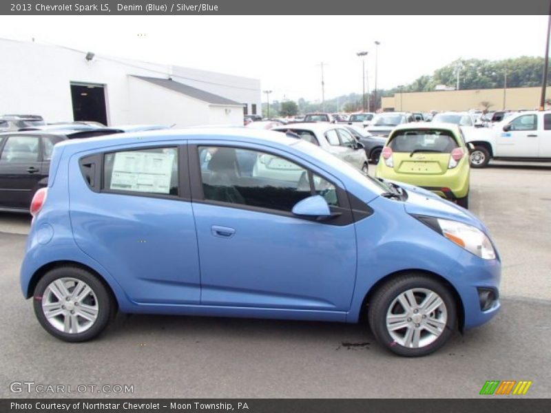 Denim (Blue) / Silver/Blue 2013 Chevrolet Spark LS
