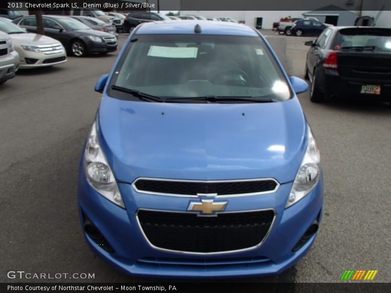 Denim (Blue) / Silver/Blue 2013 Chevrolet Spark LS