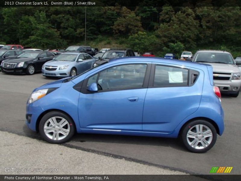 Denim (Blue) / Silver/Blue 2013 Chevrolet Spark LS