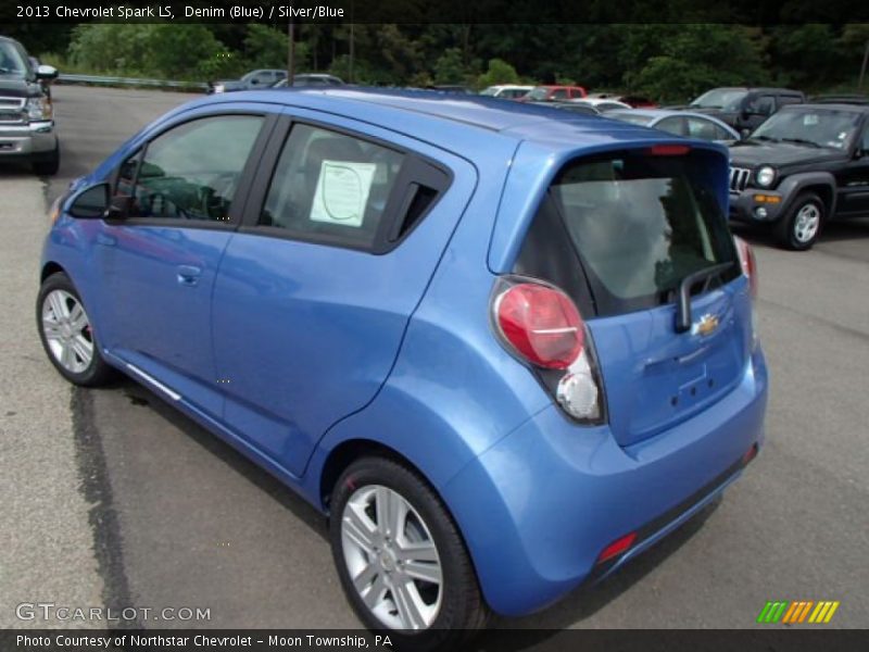 Denim (Blue) / Silver/Blue 2013 Chevrolet Spark LS