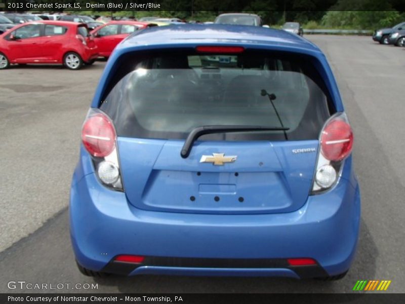 Denim (Blue) / Silver/Blue 2013 Chevrolet Spark LS