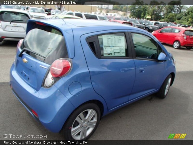 Denim (Blue) / Silver/Blue 2013 Chevrolet Spark LS