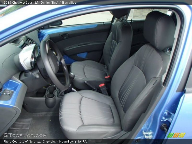 Denim (Blue) / Silver/Blue 2013 Chevrolet Spark LS