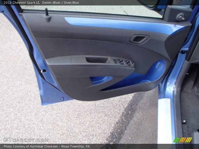 Denim (Blue) / Silver/Blue 2013 Chevrolet Spark LS
