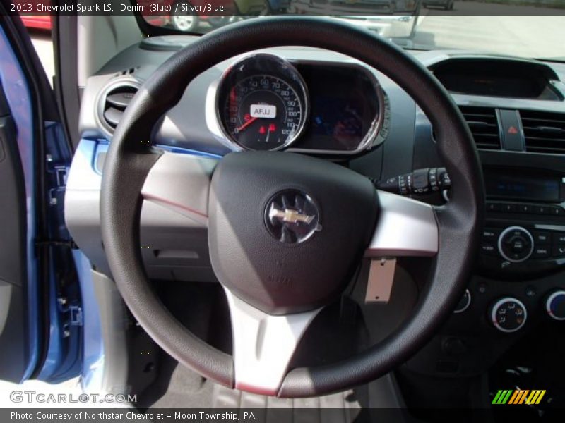 Denim (Blue) / Silver/Blue 2013 Chevrolet Spark LS