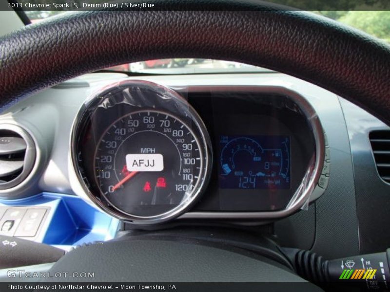 Denim (Blue) / Silver/Blue 2013 Chevrolet Spark LS
