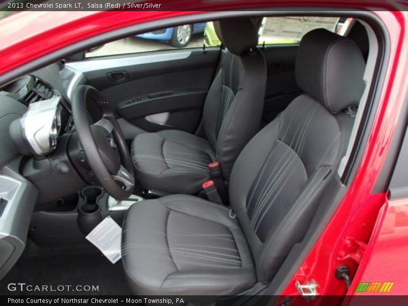 Salsa (Red) / Silver/Silver 2013 Chevrolet Spark LT