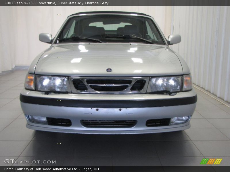 Silver Metallic / Charcoal Grey 2003 Saab 9-3 SE Convertible