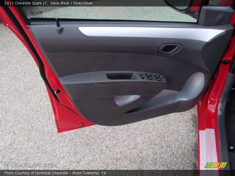 Salsa (Red) / Silver/Silver 2013 Chevrolet Spark LT