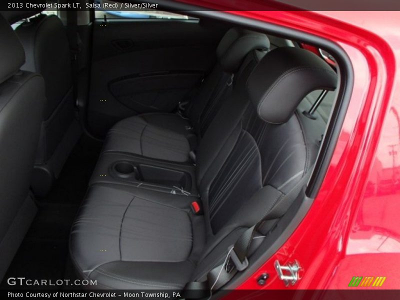 Salsa (Red) / Silver/Silver 2013 Chevrolet Spark LT