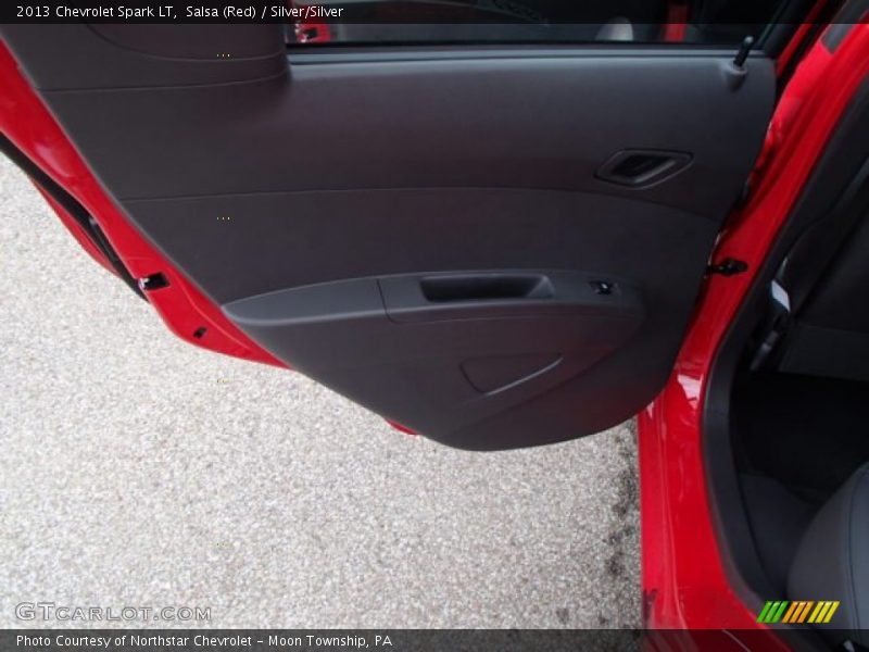 Salsa (Red) / Silver/Silver 2013 Chevrolet Spark LT