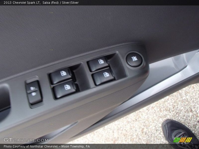 Salsa (Red) / Silver/Silver 2013 Chevrolet Spark LT