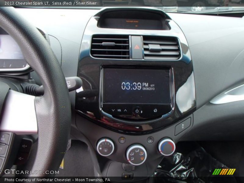Salsa (Red) / Silver/Silver 2013 Chevrolet Spark LT