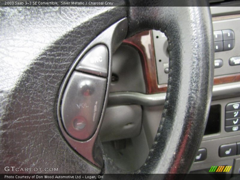 Silver Metallic / Charcoal Grey 2003 Saab 9-3 SE Convertible