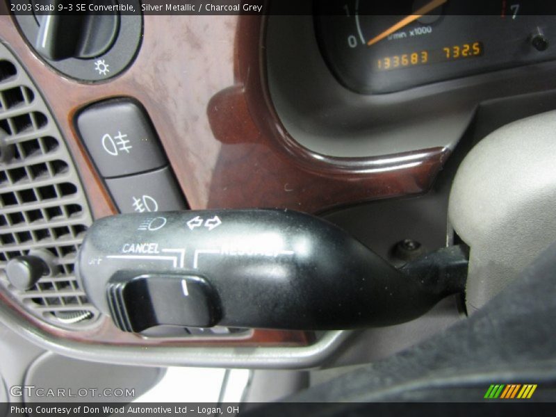 Silver Metallic / Charcoal Grey 2003 Saab 9-3 SE Convertible