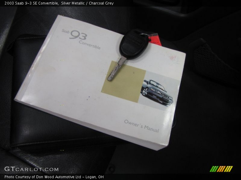 Silver Metallic / Charcoal Grey 2003 Saab 9-3 SE Convertible
