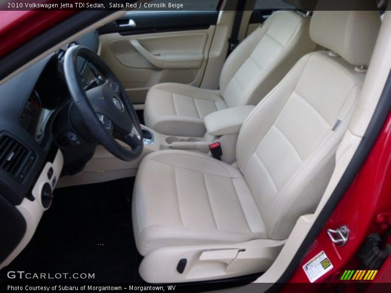 Salsa Red / Cornsilk Beige 2010 Volkswagen Jetta TDI Sedan