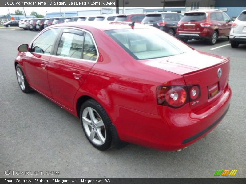 Salsa Red / Cornsilk Beige 2010 Volkswagen Jetta TDI Sedan