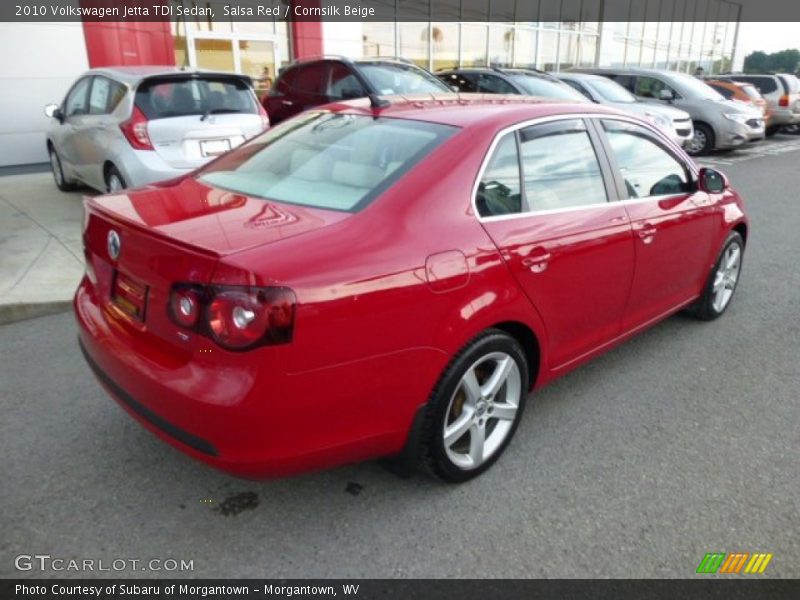 Salsa Red / Cornsilk Beige 2010 Volkswagen Jetta TDI Sedan