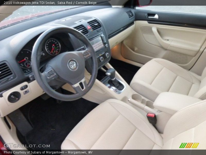 Salsa Red / Cornsilk Beige 2010 Volkswagen Jetta TDI Sedan