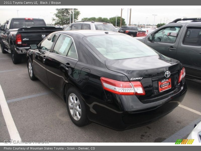 Black / Bisque 2011 Toyota Camry LE