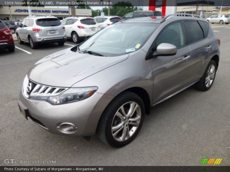 Platinum Graphite Metallic / Black 2009 Nissan Murano LE AWD
