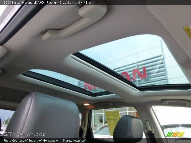 Platinum Graphite Metallic / Black 2009 Nissan Murano LE AWD