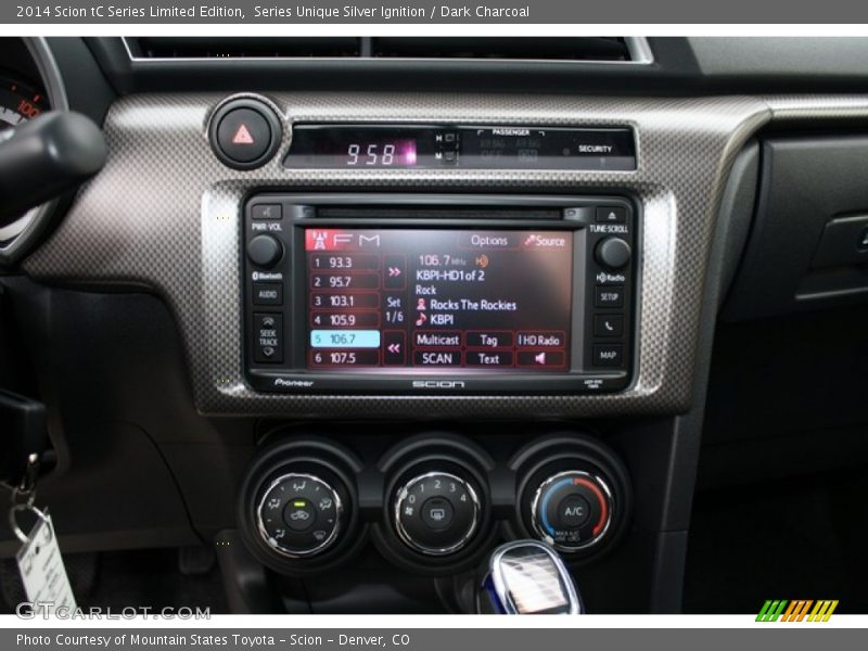 Controls of 2014 tC Series Limited Edition