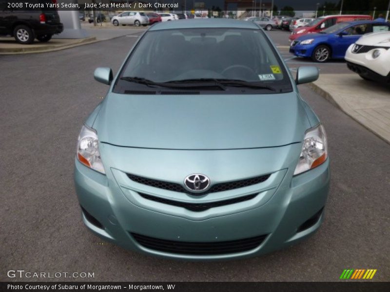 Jade Sea Metallic / Dark Charcoal 2008 Toyota Yaris Sedan