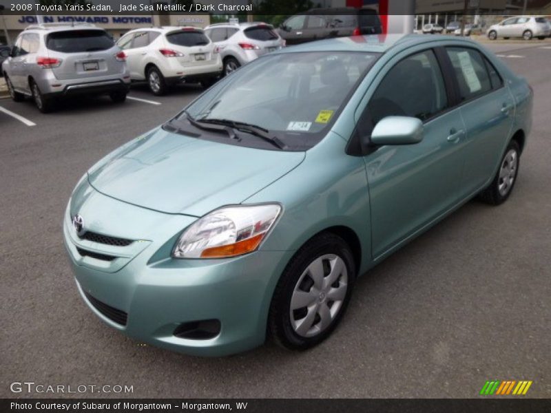 Jade Sea Metallic / Dark Charcoal 2008 Toyota Yaris Sedan