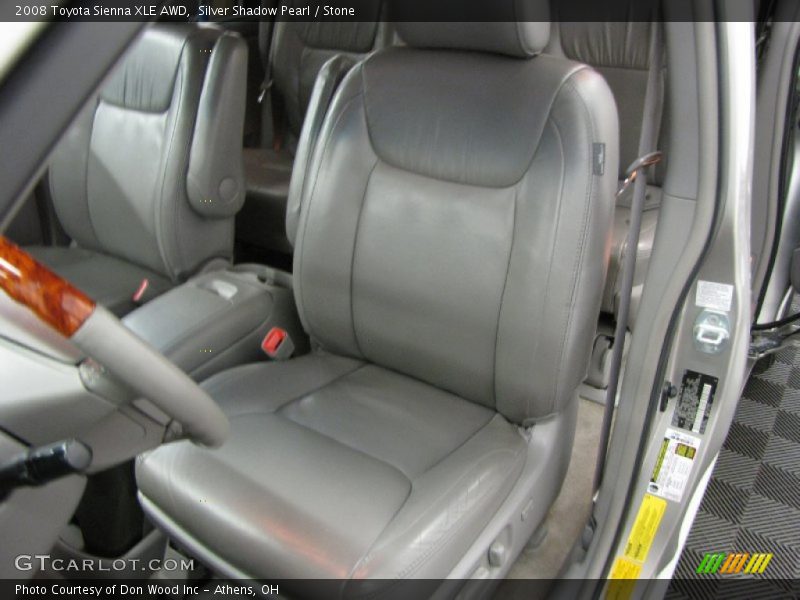Silver Shadow Pearl / Stone 2008 Toyota Sienna XLE AWD