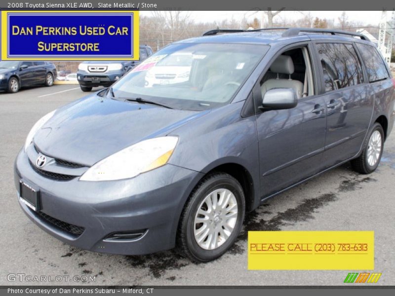 Slate Metallic / Stone 2008 Toyota Sienna XLE AWD